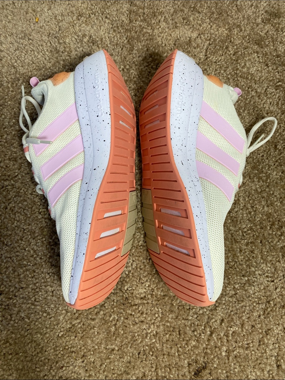 ADIDAS WOMEN'S RACER TR23 SHOES SNEAKER OFF WHITE ORCHID BEIGE SIZE 10 - Picture 6 of 11